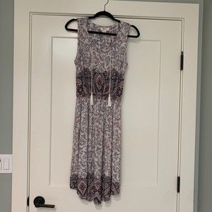 Style and Co sleeveless print dress